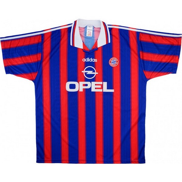 Heimtrikot Thailand Bayern Retro 1995 1997 Blau Rote Günstige Fußballtrikots